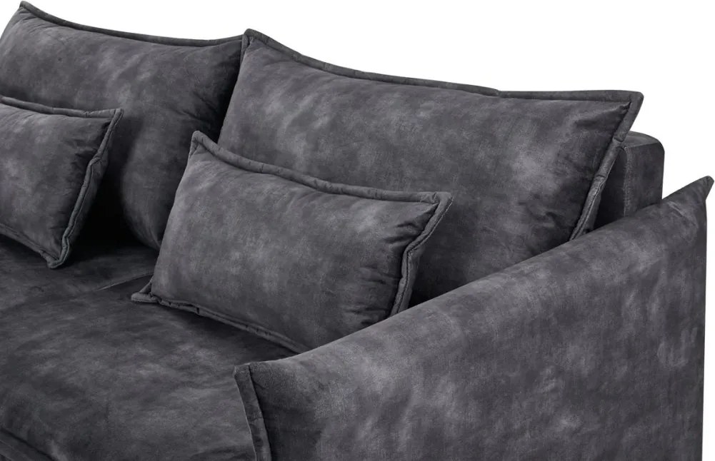 Canapea extensibila, Catifea Gri APARTMENT 215cm