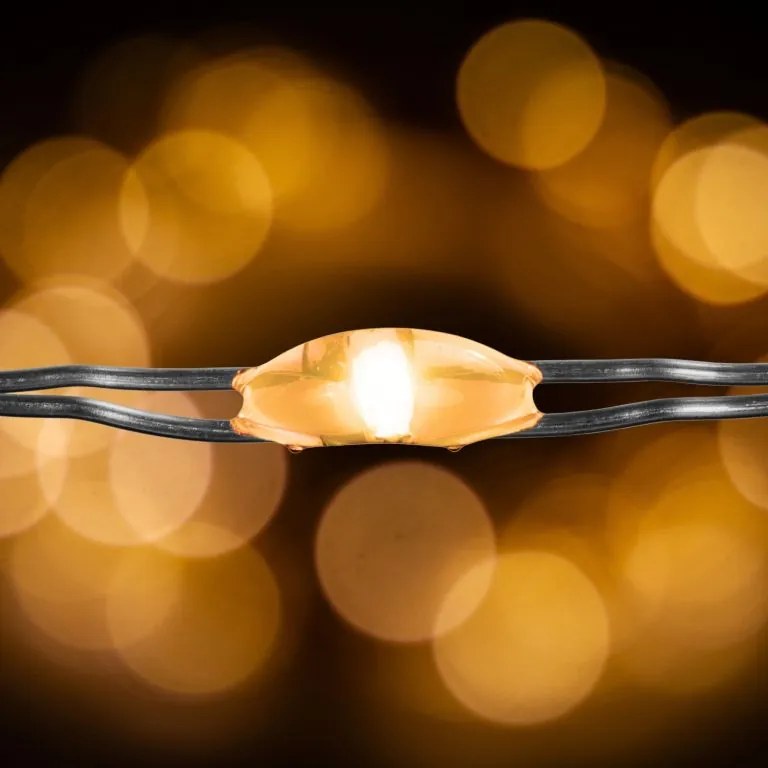 Set de 2 bucăți fire luminoase, 50 LED, alb cald
