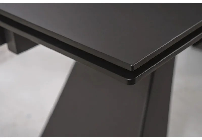 Masa extensibila Salvadore negru mat L160-240xl90 cm