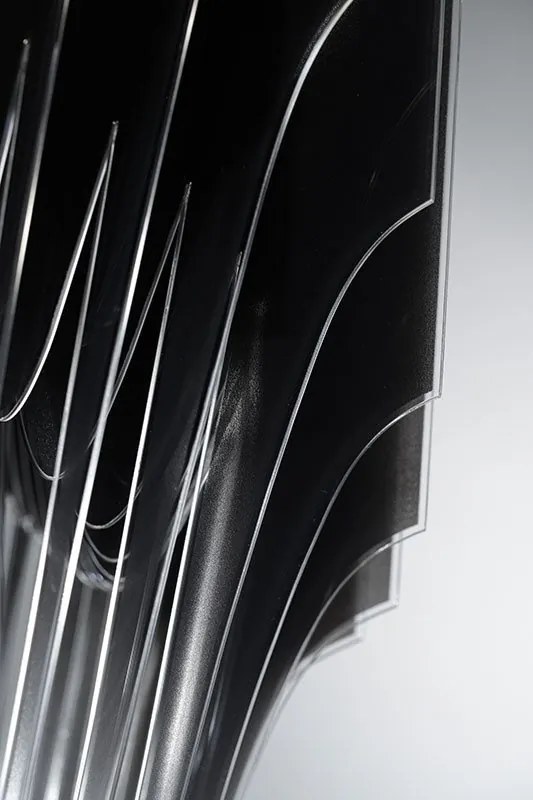 Lustra design Art Deco realizata manual Avia L Black Fade