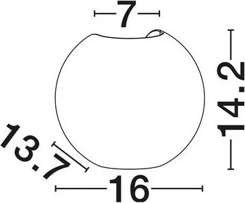 Aplica LED ambientala exterior IP65 SIMENTI Red Sandstone