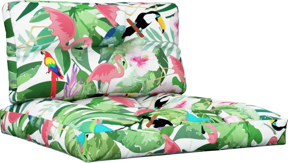 vidaXL Perne de paleți, 2 buc., multicolor, textil