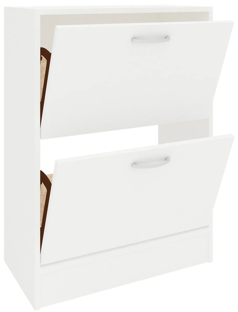 Pantofar Rin, 2 Usi, Alb, 63 x 30 x 85 cm