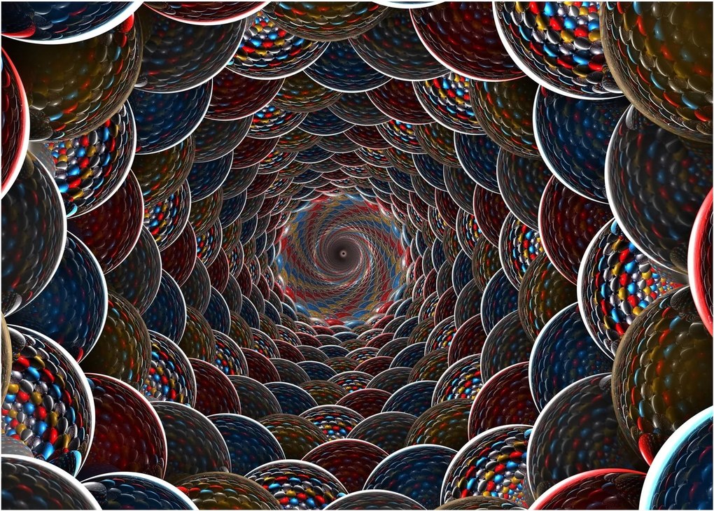 Tablou pe sticlă - Vortex (70x50 cm)
