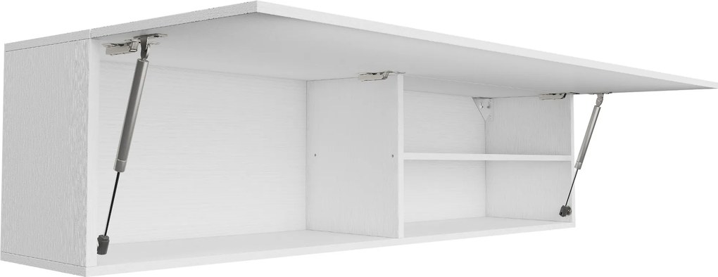 HOMCOM Dulap de Baie Montat pe Perete, Dulap Suspendat Modern cu Ușă Soft Close, 2 Compartimente și Raft Reglabil, pentru Living și Hol, Economisire Spațiu, 120x23x30 cm, Alb | Aosom Romania