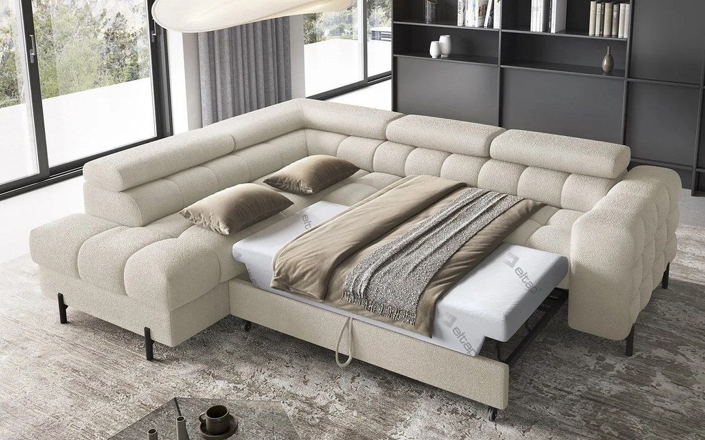 Colțar lemn masiv Ferry Extensibil Material Royal 18, 276 × 72 × 200 cm