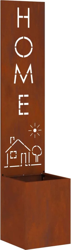 vidaXL Ecran de intimitate pentru grădină Ruginit 32 x 32 x 150 cm