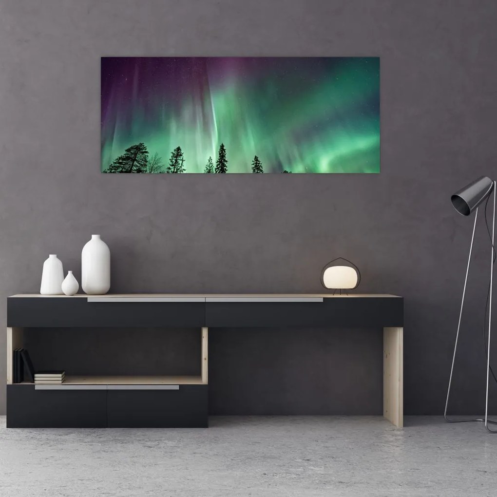 Tablou cu Northern Lights (120x50 cm)