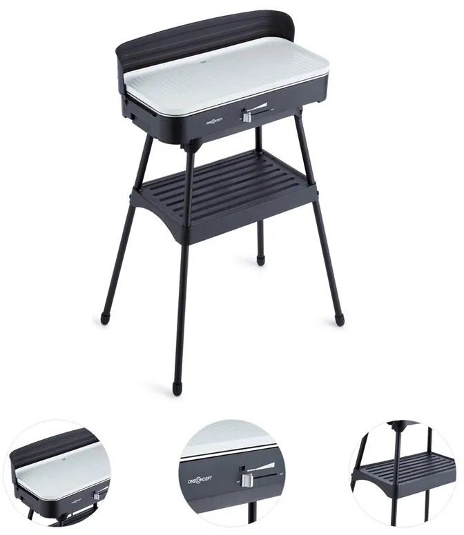 Porterhouse grill electric cu masă 2200 W strat ceramic