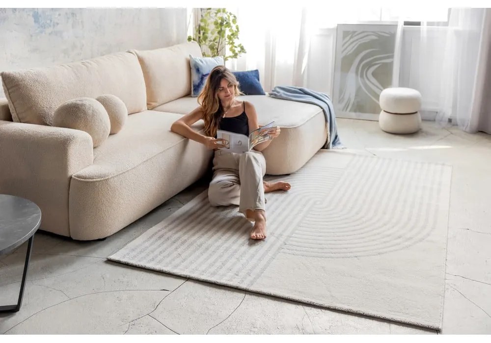 Covor gri/crem 80x150 cm Zen – Universal