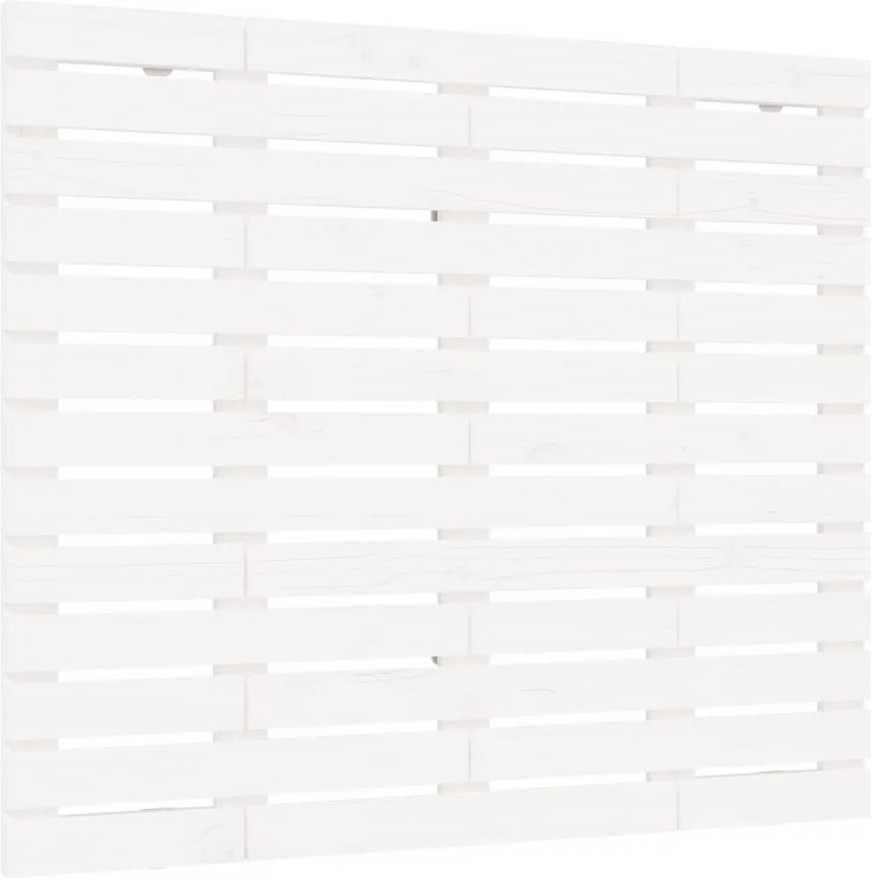 vidaXL Tăblie de pat pentru perete, alb, 96x3x91,5 cm, lemn masiv pin