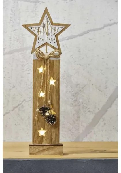 Decorațiune LED de Crăciun 5xLED/2xAA stea