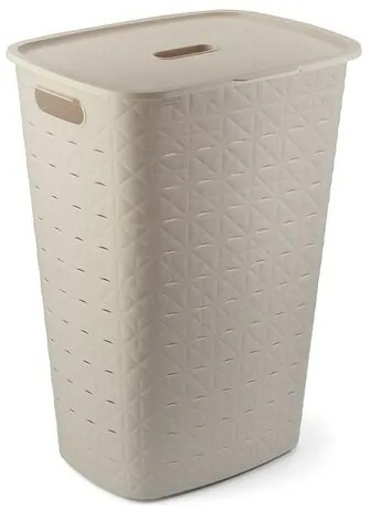 Curver Coș pentru rufe murdare Softex 56 l, bej