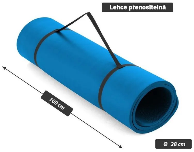 MAXXIVA Covor de gimnastică 190x100x1,5 cm, albastru
