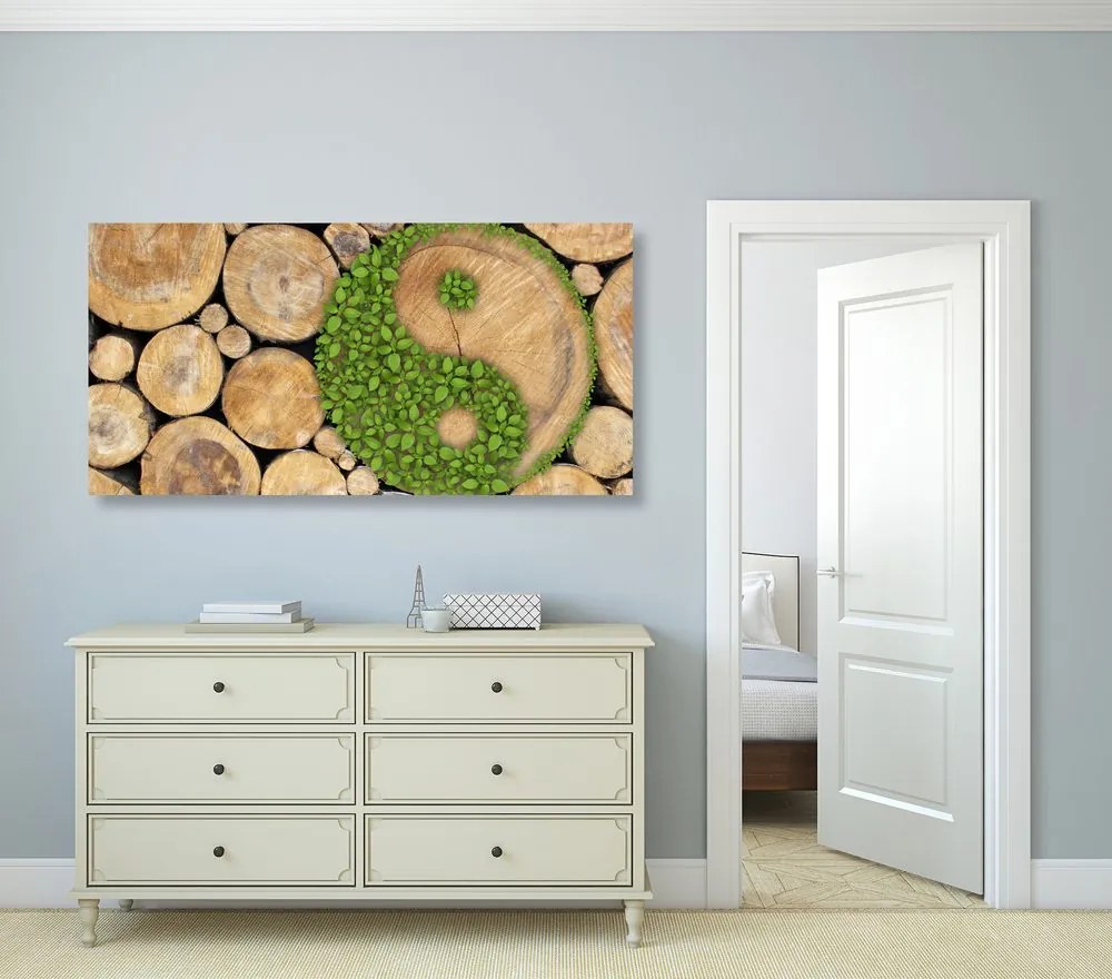 Tablou Yin și Yang într-un design ecologic