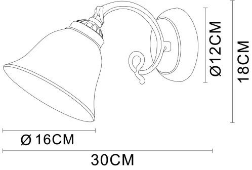 Brilagi - Aplica de perete NOSTALGIA 1xE27/60W/230V