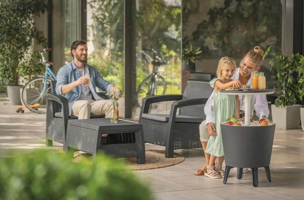 Keter Cool Bar Rattan 30 l, antracit