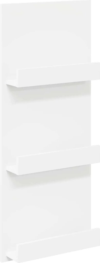 vidaXL Raft pentru reviste cu raft Alb 51 x 11 x 102 cm Lemn compozit