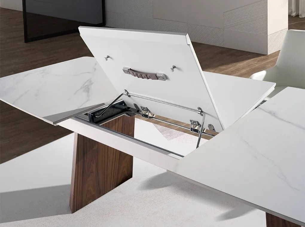 Masa extensibila deosebita design LUX Porcelain Marble 180-230cm
