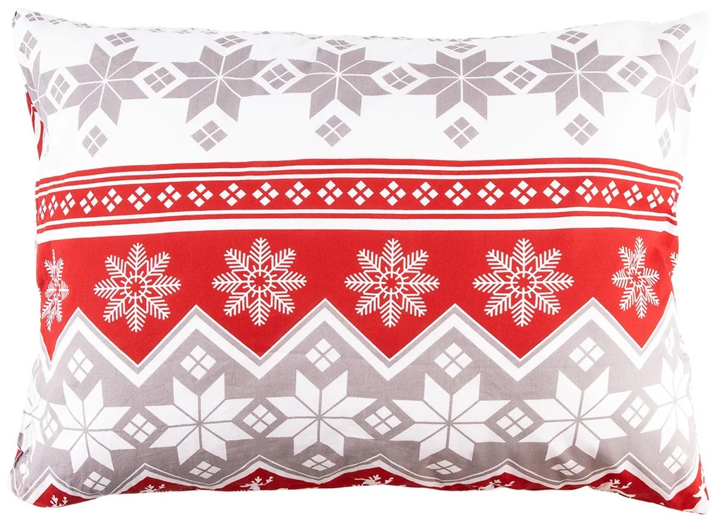 Față de pernă Crăciun 4Home Red Nordic, 50 x 70 cm