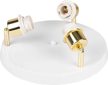 Corp de iluminat tip spot ELEN 3xE27/35W/230V alb/auriu