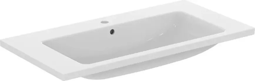 Lavoar suspendat Ideal Standard i.life B alb lucios 101 cm cu orificiu baterie si preaplin