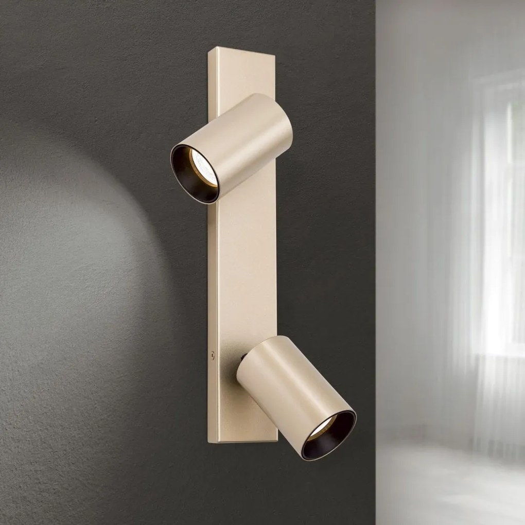 Aplica de perete/tavan cu Spoturi stil minimalist modern SEAN 2L auriu