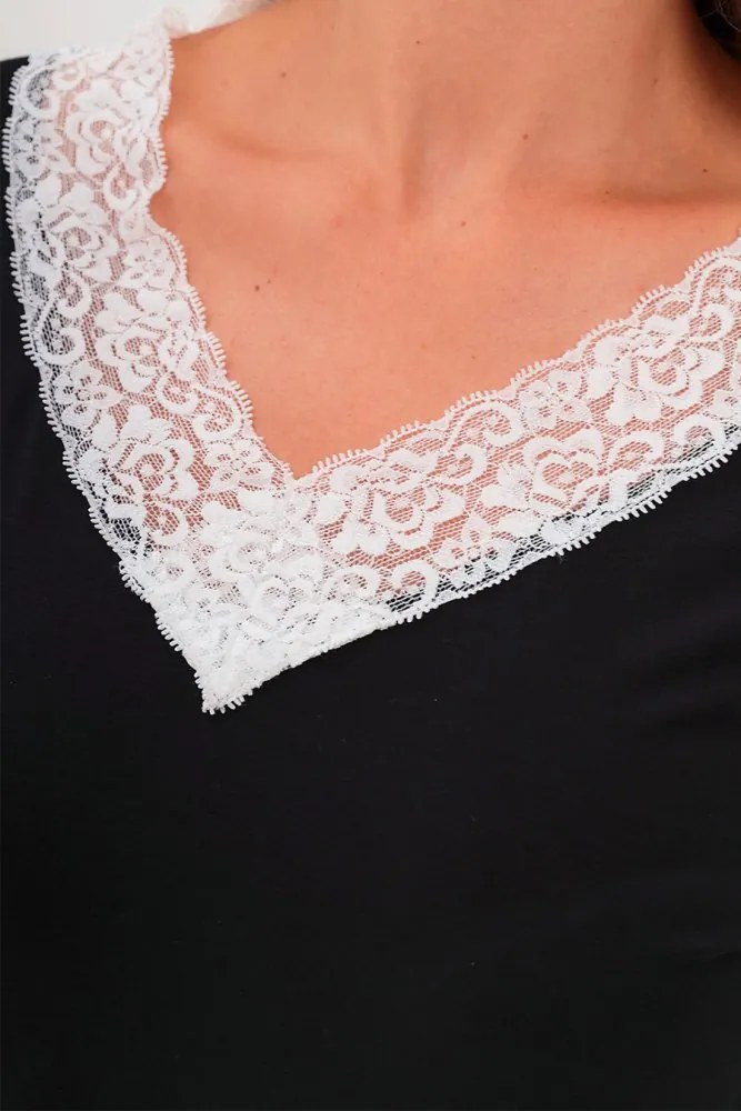 Pijamale femei ROZALIE din bambus Negru / Black S
