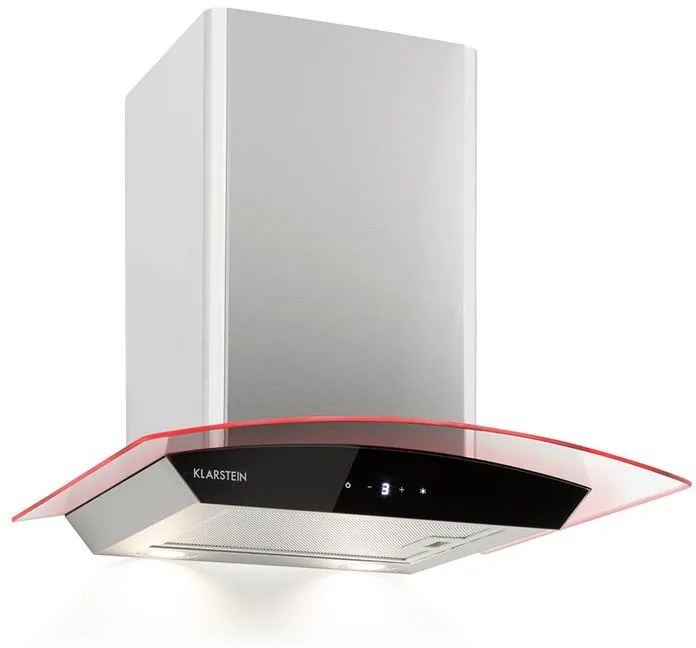 Gloria, hota, 60 cm, 580 m³ / h, RGB, negru / argintiu