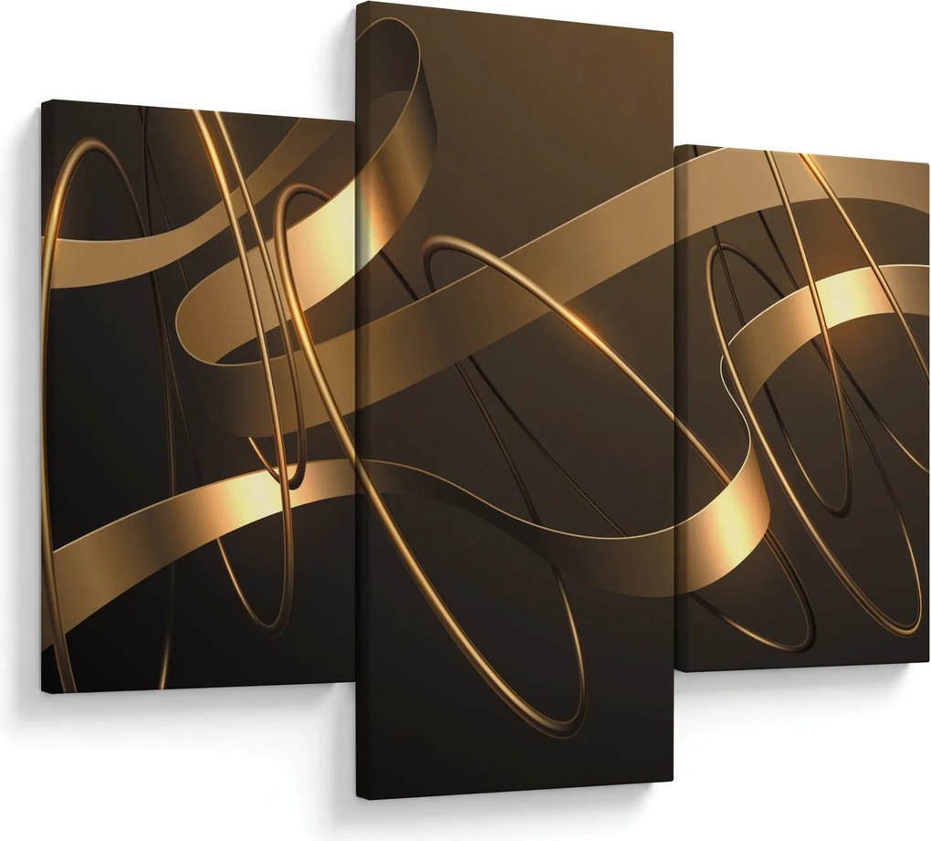 Tablou - Panglici de bronz (90x60 cm)