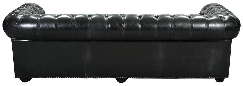 Canapea living din piele naturala ✔ model GYMA | Dimensiuni: 242 x 100 x 71 cm