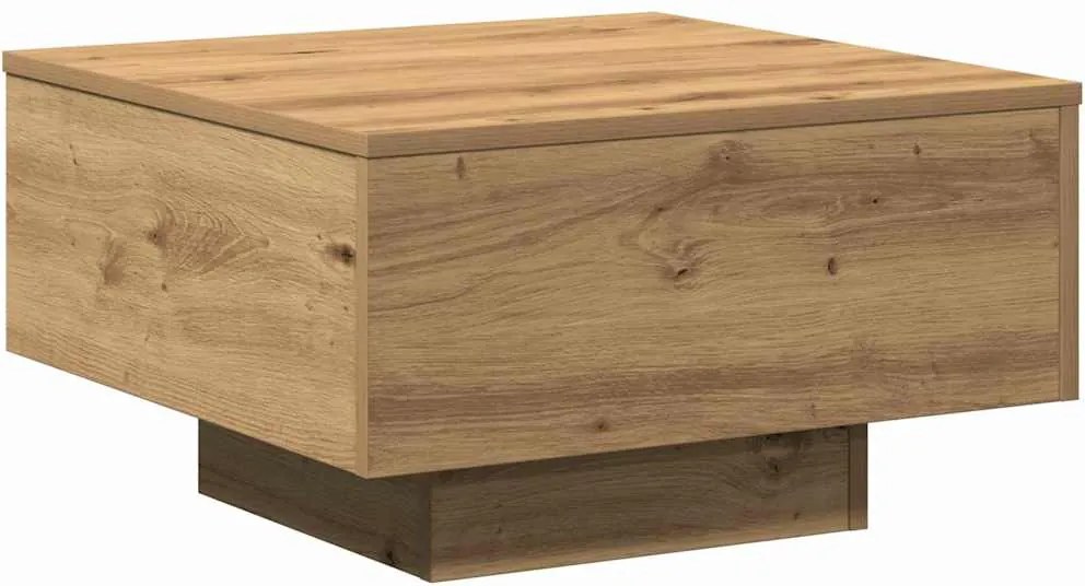 vidaXL Masă de cafea Stejar Artizanal 55 x 55 x 31 cm