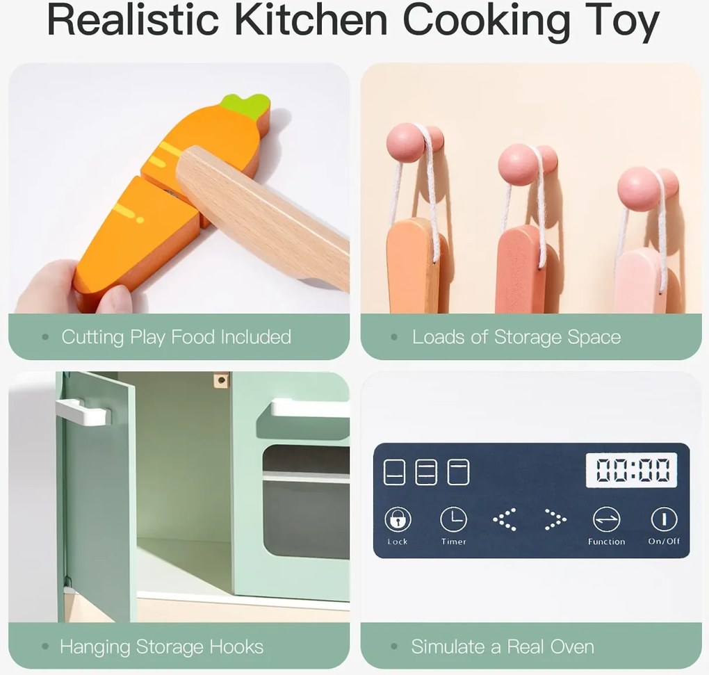 Bucatarie copii din lemn Michelin