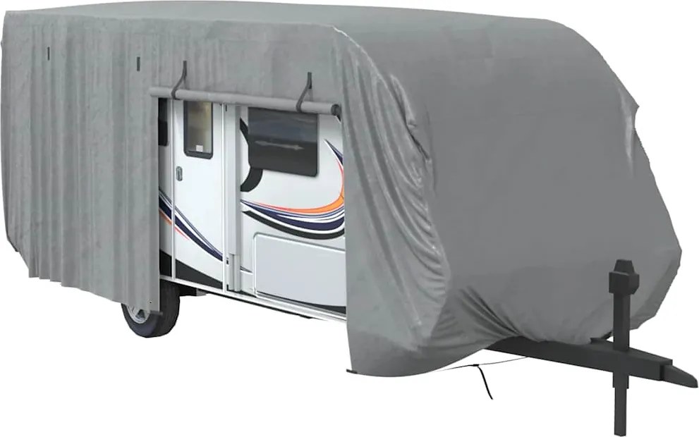 vidaXL Husa de rulota gri 732x250x220 cm Tesatura netesuta