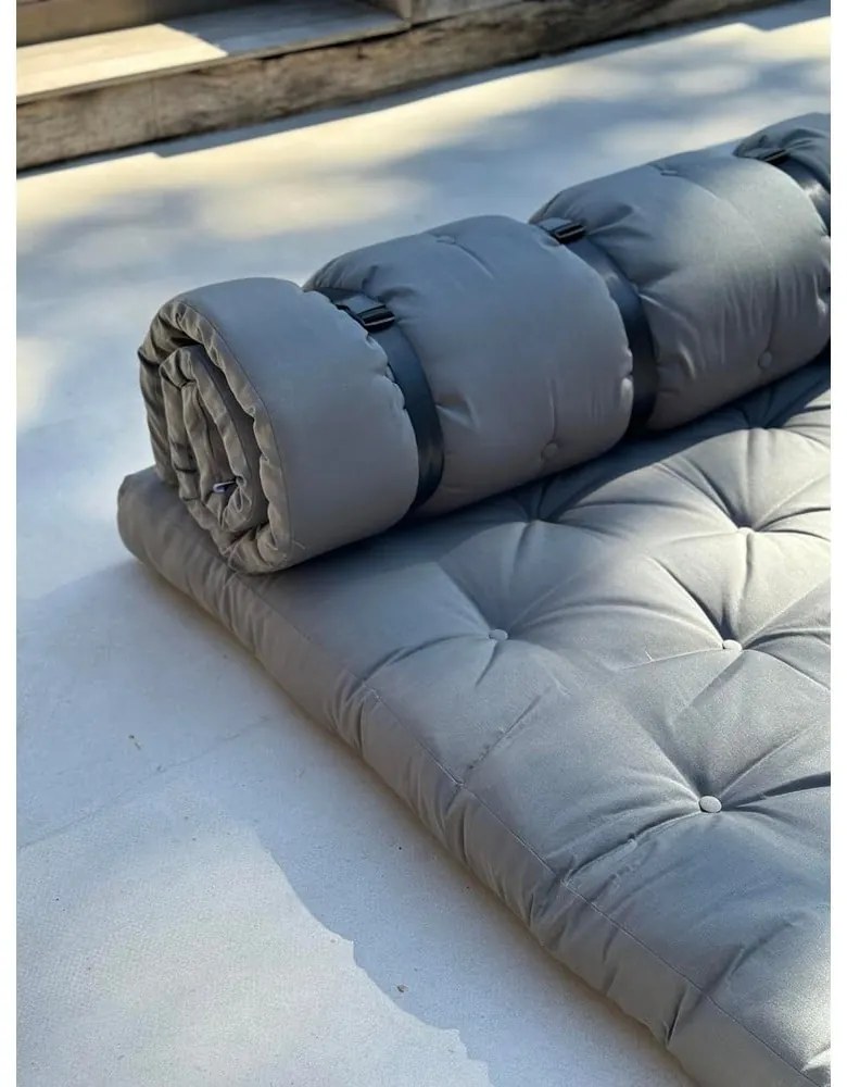 Canapea extensibilă adecvată pentru exterior Karup Design Design OUT™ Buckle Up Dark Grey, gri închis