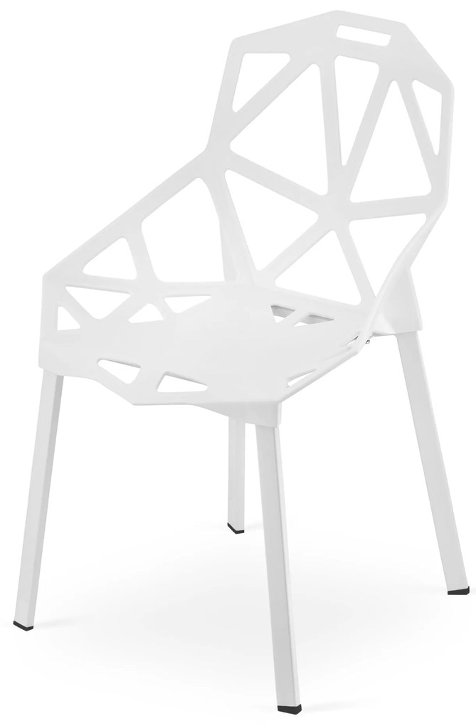 Scaun din plastic alb ESSEN