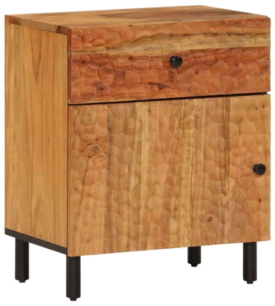 356863 vidaXL Noptieră, 50x33x60 cm, lemn masiv de acacia