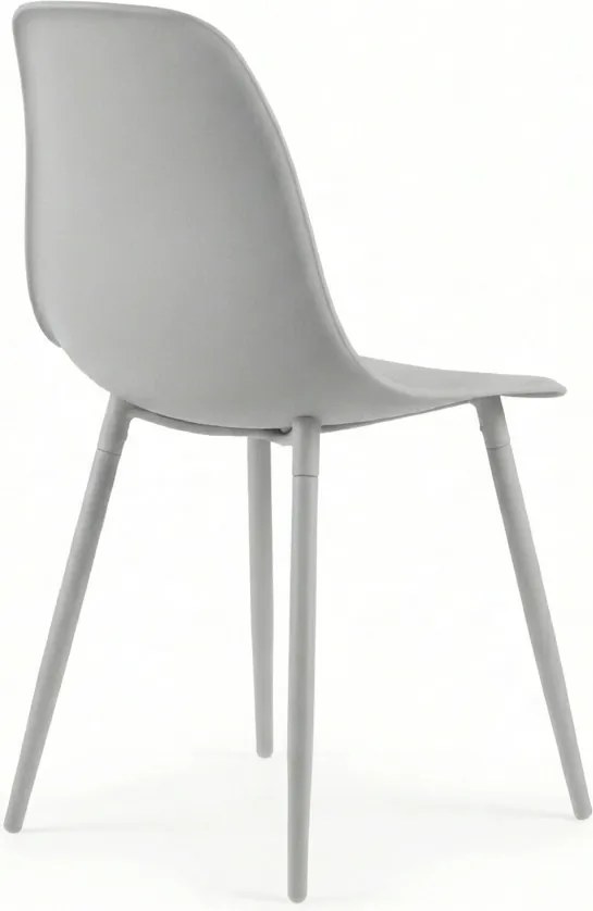 Scaun bucatarie OSAKA plastic, gri deschis