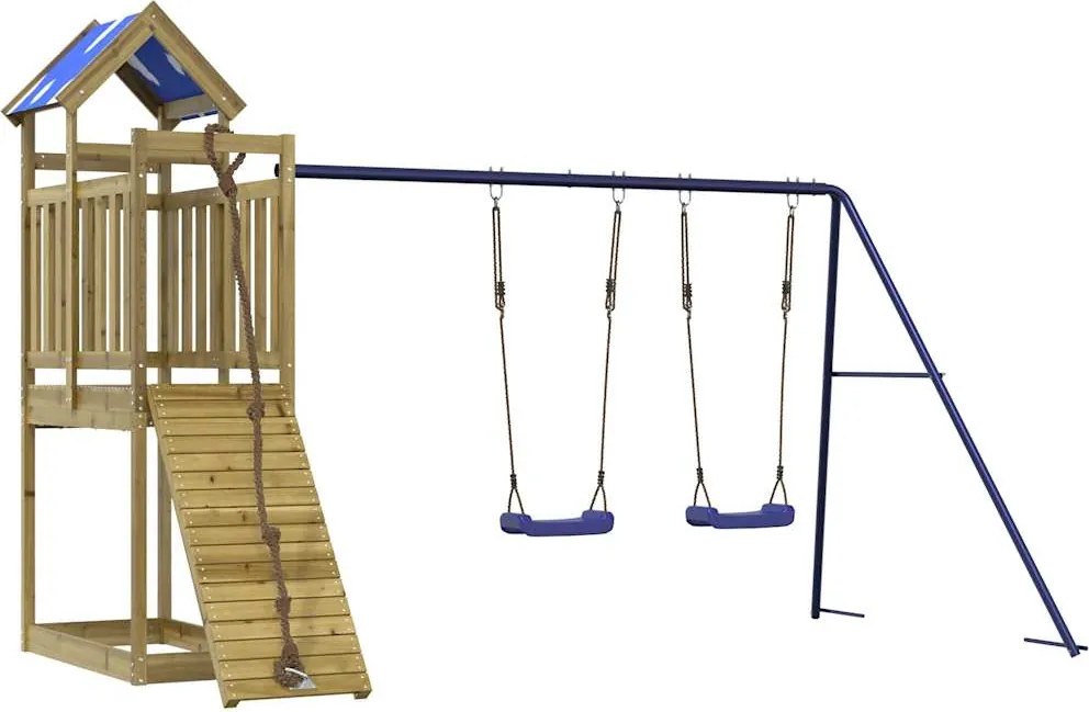 vidaXL Set de joacă pentru exterior, lemn de pin impregnat