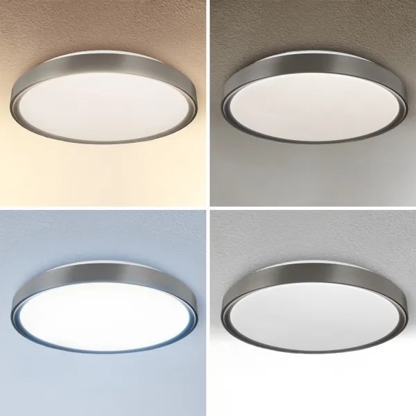 Brilagi-LED Corp de iluminat cu reglare a intensității FANCIA LED/48W/230V 3000-6500K Ø 39 cm argintiu + telecomandă