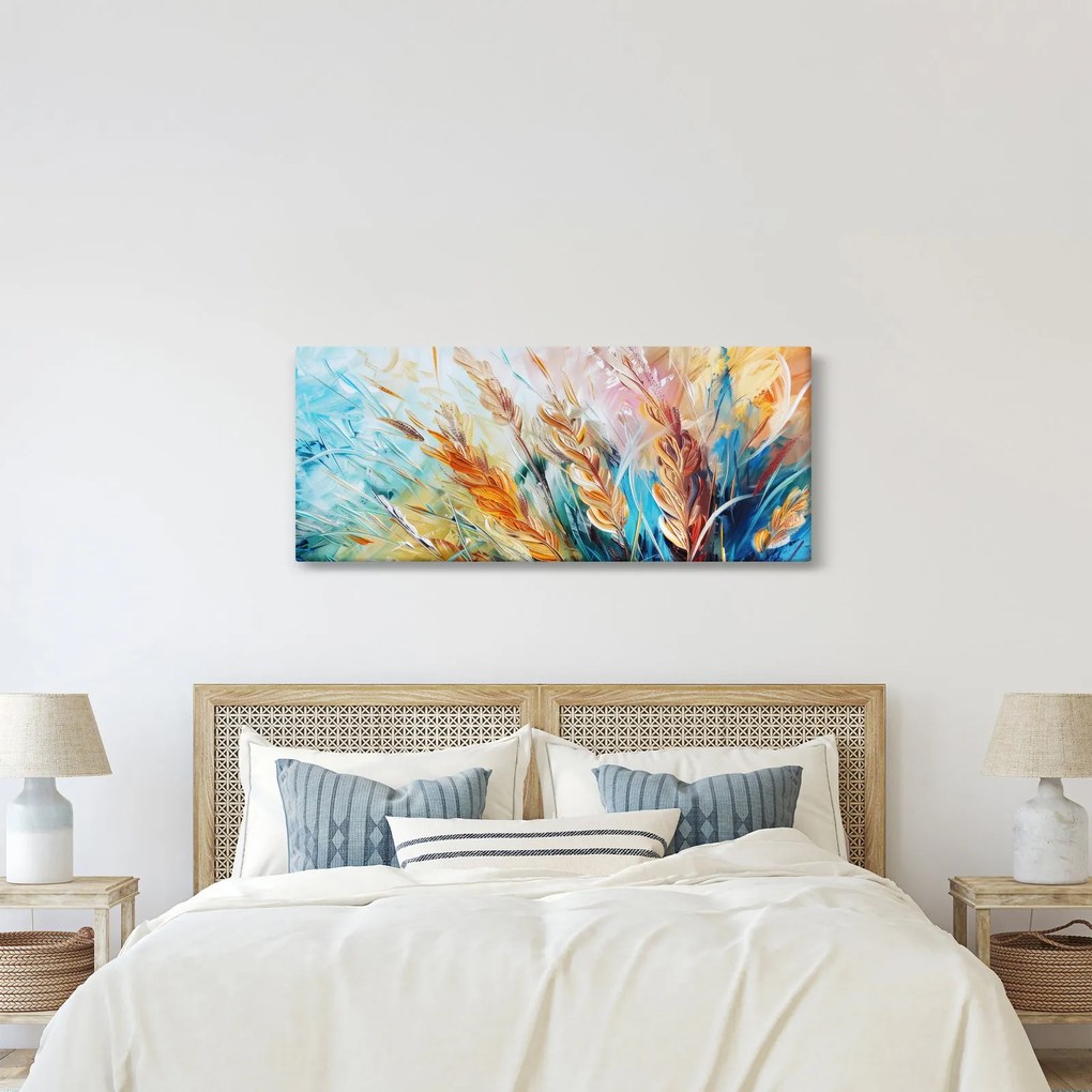 Tablou - Grâu, abstracție (120x50 cm)