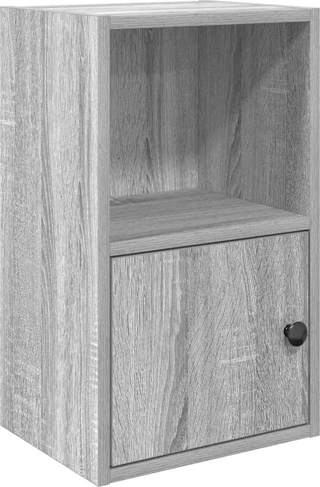 vidaXL Bibliotecă, gri sonoma, 31x24x52 cm, lemn prelucrat