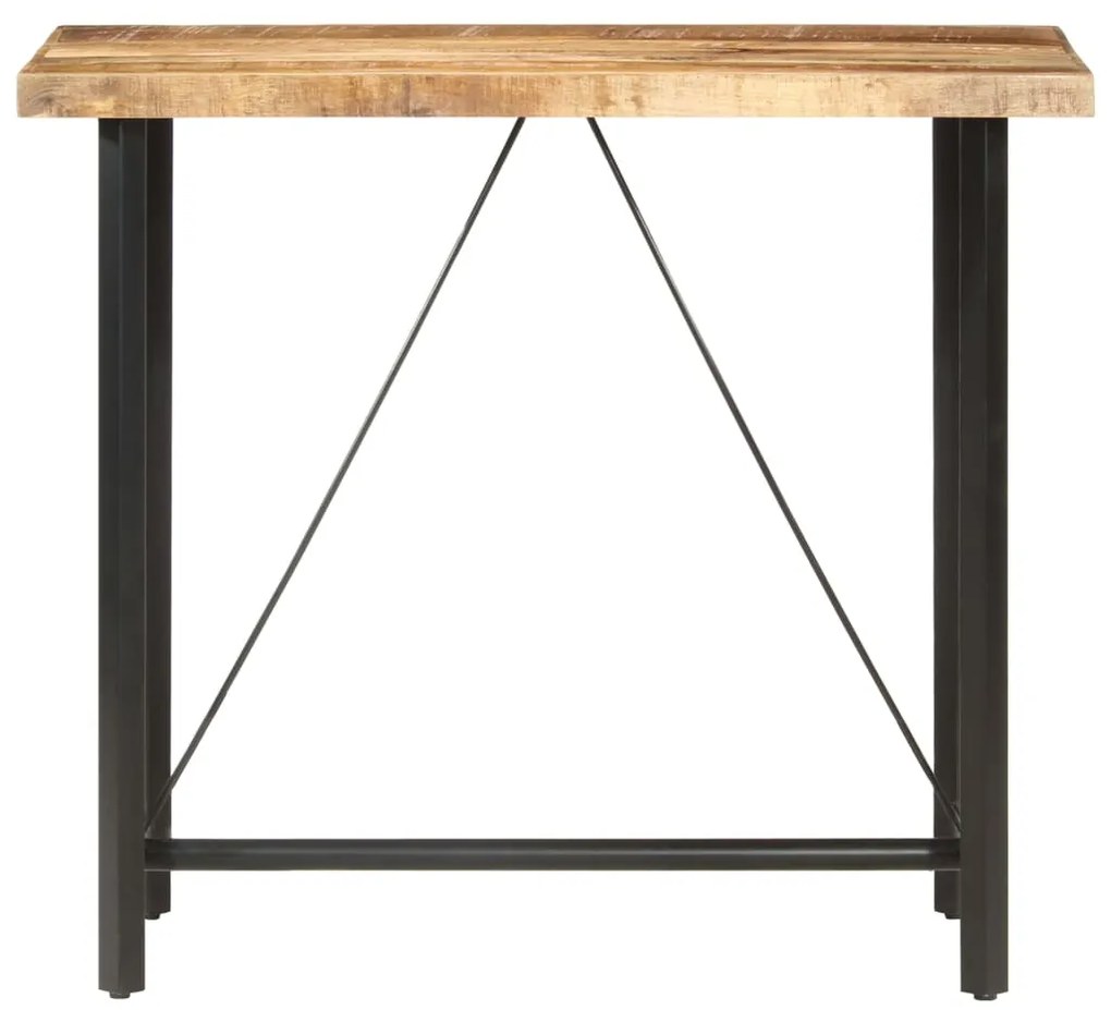 286611 vidaXL Masă de bar, 120 x 58 x 107 cm, lemn de mango nefinisat