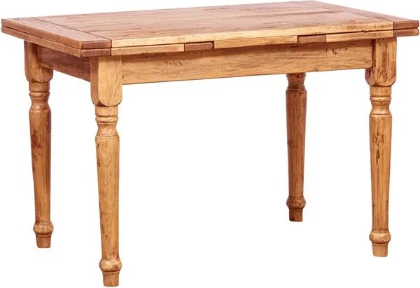 Masa extensibila, L120(210) 80 H80 cm, natur antichizat, lemn masiv
