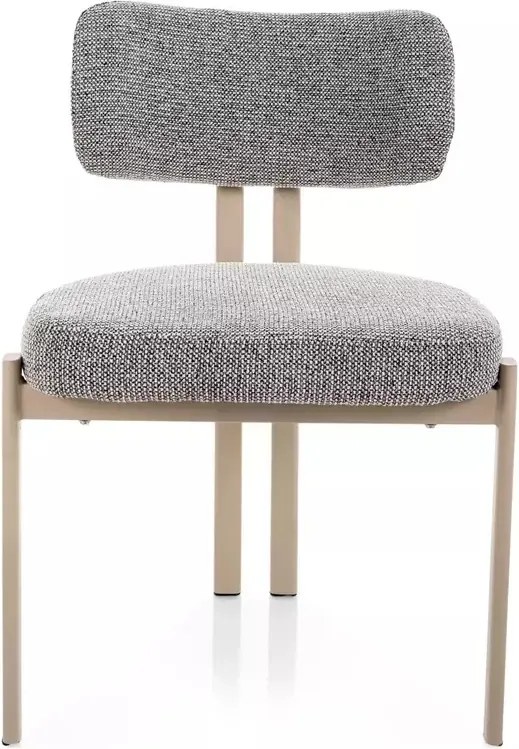 Scaun tapitat Misaki 254 gri / cașmir - H81 cm