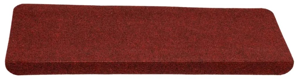 Covorase scari autoadezive, 15 buc., rosu, 65x28 cm 15, Rosu, 65 x 28 cm