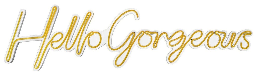 Aplica de Perete Neon Hello Gorgeous, 75 x 18 cm