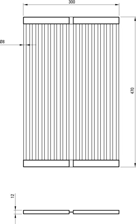 Scurător pliabil Finisaj: Oțel periat ZZH_02NM