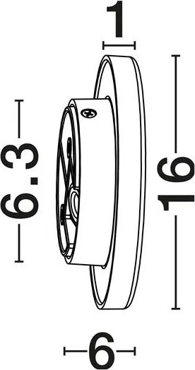 Aplica lumina ambientala pentru fatade IP65 ELLUX negru 16cm