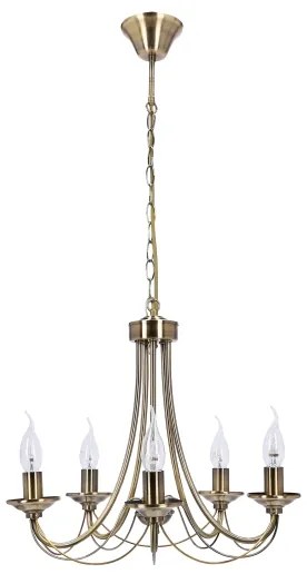 Lustră pe lanț MUZA 5xE14/40W/230V